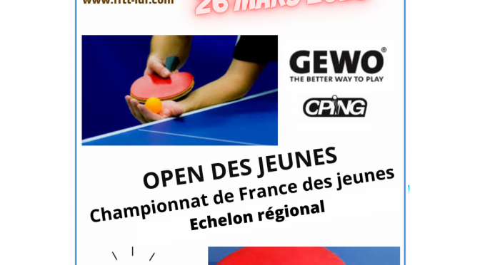 Championnat de France jeunes – Echelon régional du 26 mars 2023