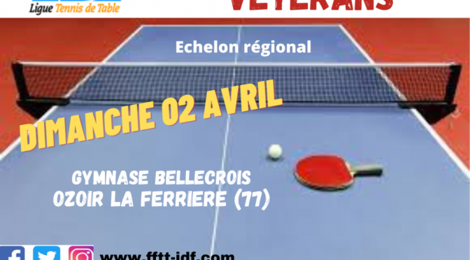 Coupe Nationale Vétérans – Echelon régional